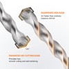 KENDO Hammer Drill Bits - Multi-Purpose 1/4" x 6" Rotary