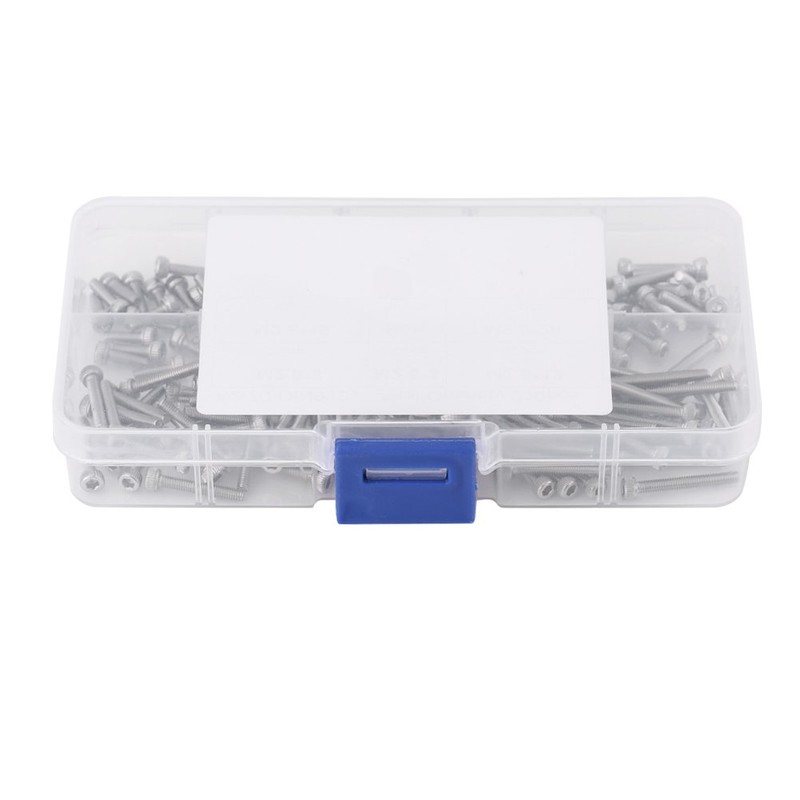 210pcs M2.5 Stainless Steel 304 Hex Socket Cap Head Screws