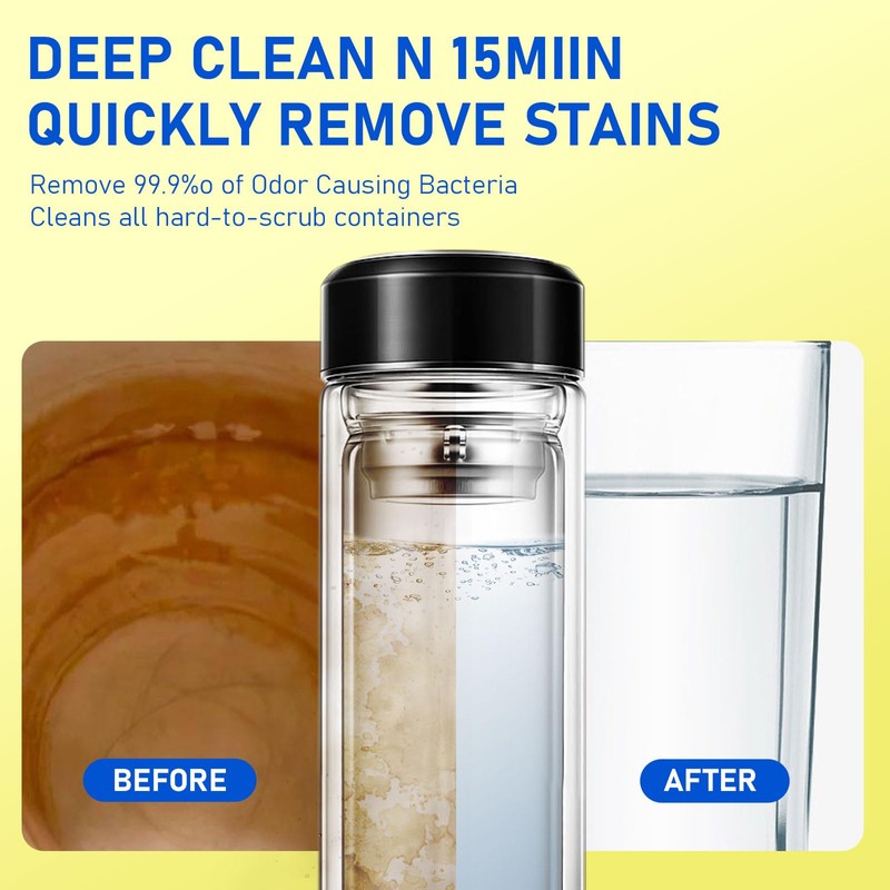 APPTRIN Water Bottle Cleaning Tablets, 36 Pack Bottle Clean Tablet