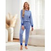Becotal Soft Cotton Pajamas for Women Set Striped Long Sleeve