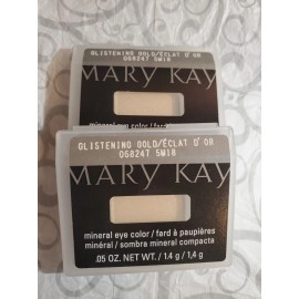 Mary Kay LOT OF 2 Mary Kay Mineral Eye Color GLISTENING GOLD  * NEW * F49