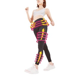 Slimming Lower Pressure Shape Spats Black LL