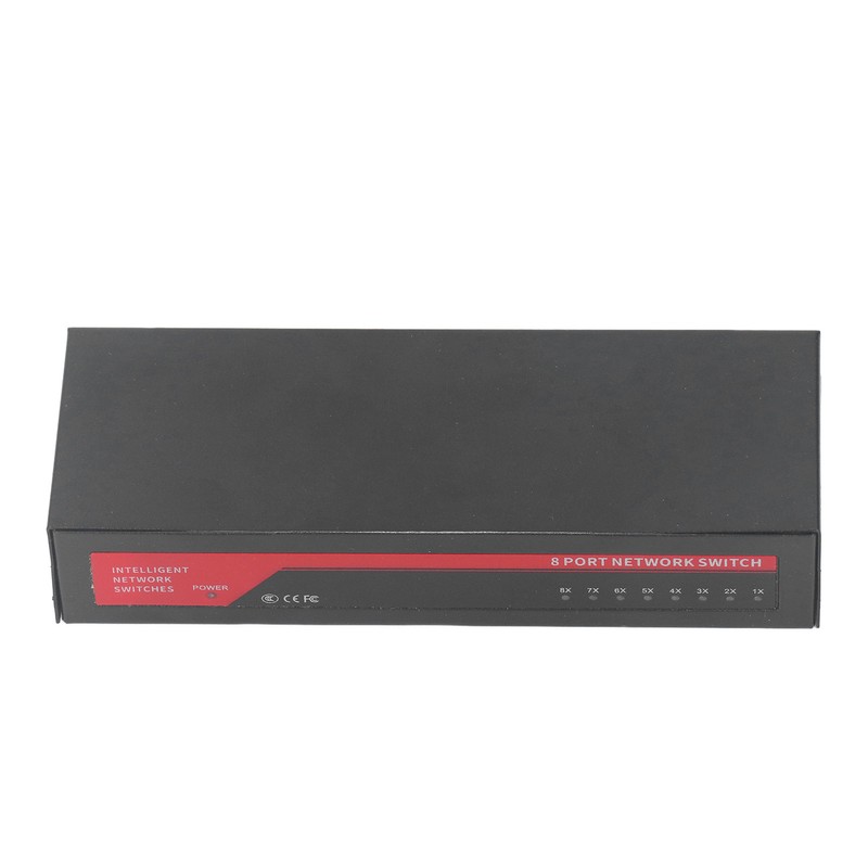 8 Port Gigabit PoE Switch Sturdy Metal Fanless Plug and