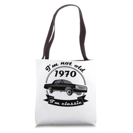 1970 Birthday Year Oldtimer Lowrider Birthday Age Saying Tote Bag