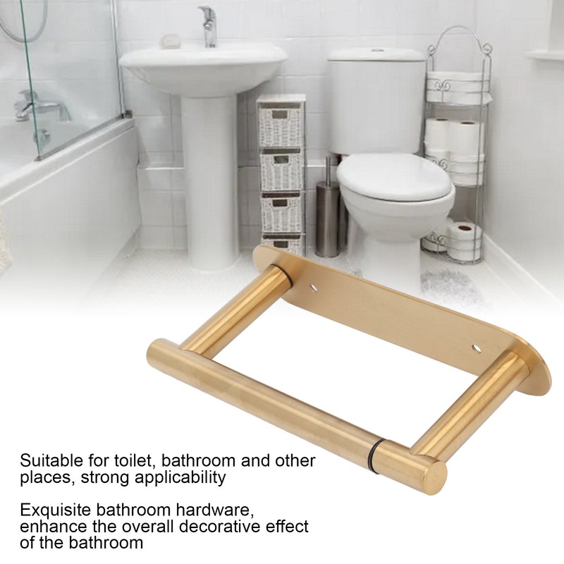 Toilet Paper Holder Multifunctional Rustproof 304 Stainless Steel Wall Mount