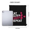 AIMASTZ Eat Sleep Cheer Repeat Unisex Drawstring Backpack Bag Sport