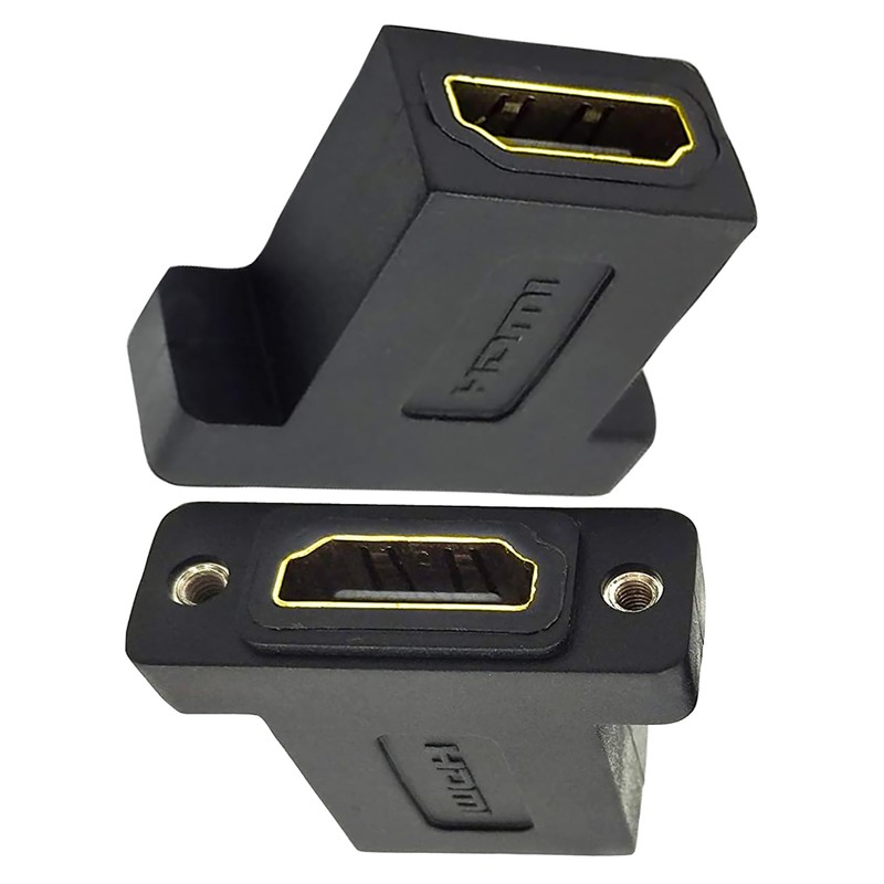 tunghey 2Pack HDMI Coupler Adapter Connector, Golden Plated HDMI Female
