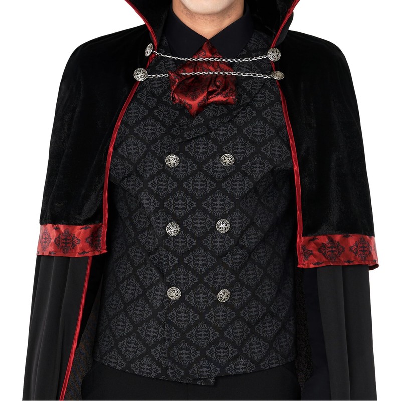 Morph Adult Vampire Costume for Men, Dracula Costume, Jack The