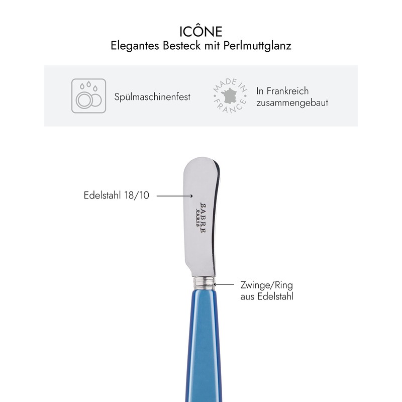 SABRE PARIS - 2er Set Buttermesser 14 cm - Icone