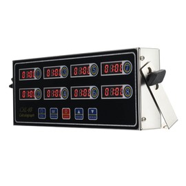 8 Channel Digital Kitchen Timer - Commercial Stainless Steel Calculagraph With Loud Alarm for Cooking and Restaurant