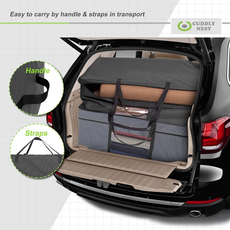 Cuddly Nest Folding Mattress Storage Bag - Heavy Duty Carry