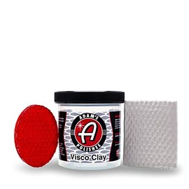 Adam's Visco Clay Bar Kit - Cleanses Surface Without Causing Damage - Safe for Even The Most Delicate Clear Coat - Use on Paint, Glass, Wheels, and More - Includes GeoImpression Tool