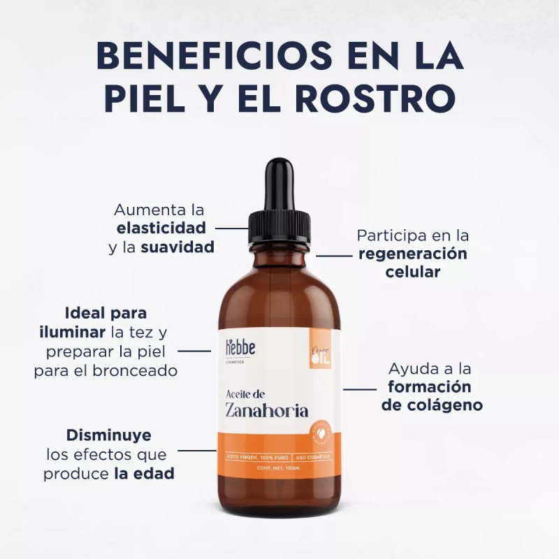 HEBBE COSMETICS APFV1 NPD14 1VTL1 Aceite Puro De Zanahoria Virgen
