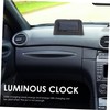 ULTECHNOVO 3pcs Car Thermometer Clock Analog Dashboard Clock Temperature High
