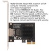 PCIe Ethernet Card 10 100 1000 2.5Gbps RJ45 Port Wake