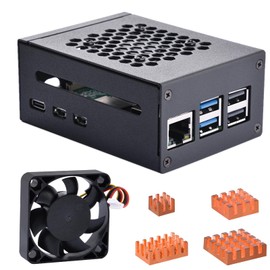 GeeekPi Raspberry Pi 5 Metal Case with Fan, Cooling Fan & Heatsink Cooling Kit