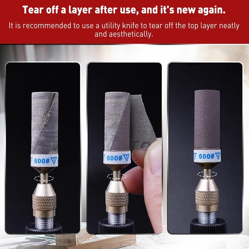 180 240 320 400 Grit Sanding Bits for Dremel Tool