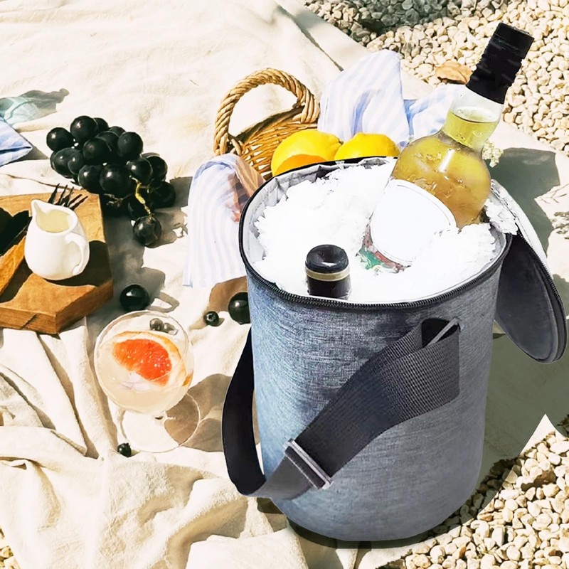 All-in-One Party Cooler Bag with Folding Design and Insulated Compartments