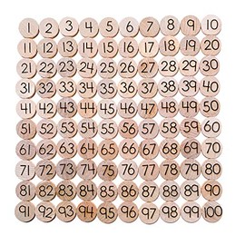 1-100 Counting Coins - Mini 1" Number Discs - Tree Fort Toys - Made in Canada