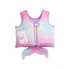 Kids' Floating Vest & Swimming Ring Life Jacket Blue Sea Fish 4ea