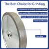 CBN Grinding Wheel 6 inch 320 Grit,1" Wide,1/2” Arbor,for Sharpening