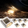 Etetale Solar Driveway Lights 6 Pack, Solar Powered IP68 Waterproof