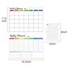 Hivillexun Magnetic Dry Erase Calendar Whiteboard Set (3-Pack) for Fridge,