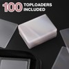 Toploader Binder, Holds 360 Toploaders, 100 Toploaders INCLUDED, 9-Pocket PU