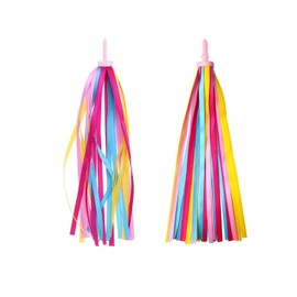 Kids Bicycle Streamer, 1 Pair Bicycle Handlebar Streamers Rainbow Bicycle Streamers for Kids Bike, Kids Scooter, Girls, Boys