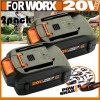 For WORX 2PACK 3.0Ah For WORX 20V MAX Extend Lithium