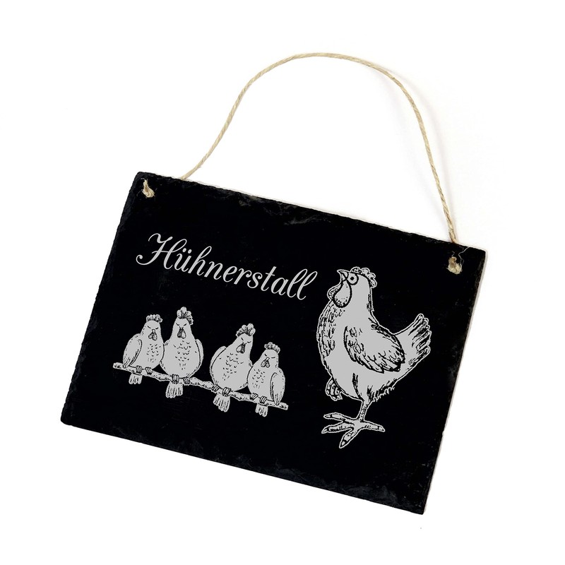 'Chicken Coop' Engraved Slate Board Ideal as a Gift