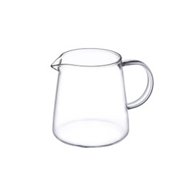 JIEJE Small Glass Pitcher 8.5 oz, Glass Creamer with Spout, Clear Borosilicate Milk Pitcher for Coffee Bar and Tea, Microwave and Dishwasher Safe Mini Cream Server