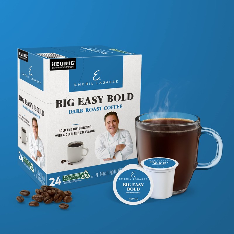 Emeril Big Easy Bold, Single-Serve Keurig K-Cup Pods, Dark Roast