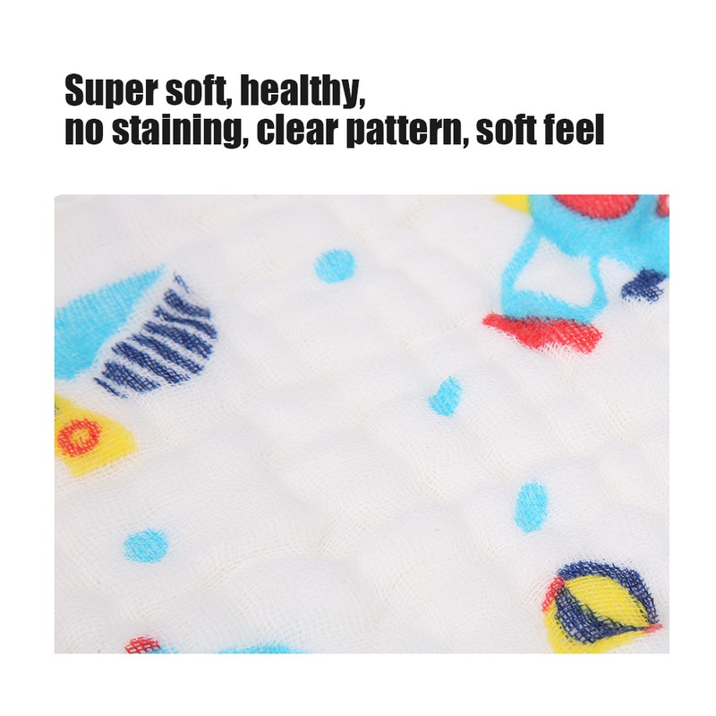 4Pcs Thick Baby Reusable Diaper Cartoon Animal Infant Plush Washcloth