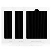 SEISSO Refrigerator Air Filter Replacement 3 Pack Carbon Activated Air