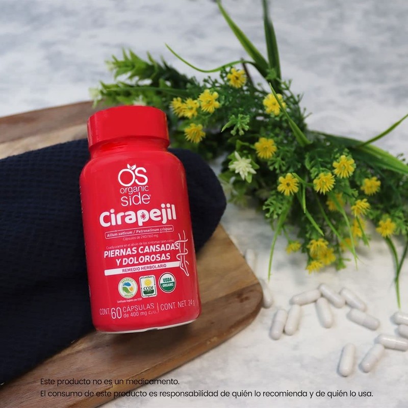 Organicside - Ajo + Perejil Orgánico 60 Cápsulas Naturales