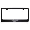 Ford Mach-E Black Coated Metal License Plate Frame with Exposed