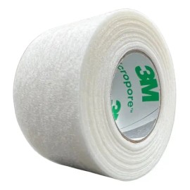 Cinta Micropore Blanco 2.5cm (1pul) X 9.14m Caja C12 Rollos                                                                                           