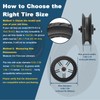 60/70-6.5 Scooter Tire Tubeless, 10x2.50 Front or Rear Replacement Explosion-Proof