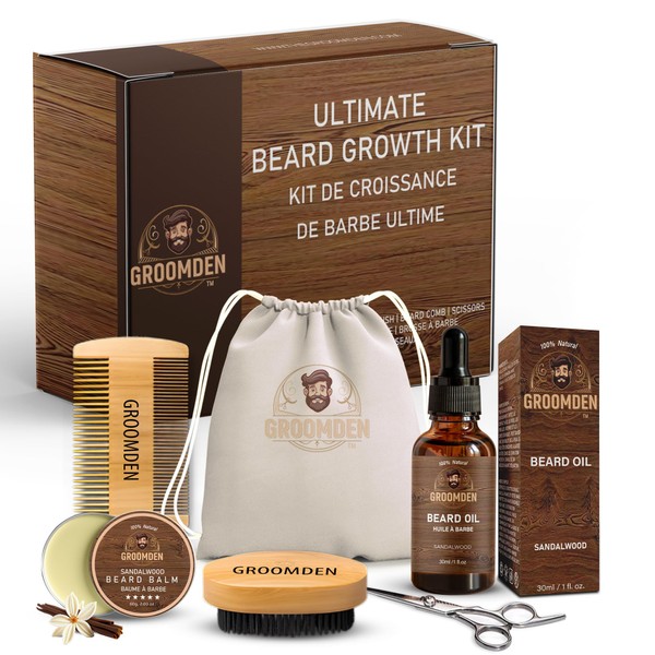 GROOMDEN Ultimate Beard Growth Kit – Premium Beard Grooming Kit