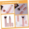 SAFIGLE 2pcs Dual-ended Retractable Makeup Brush with Cap Portable Travel