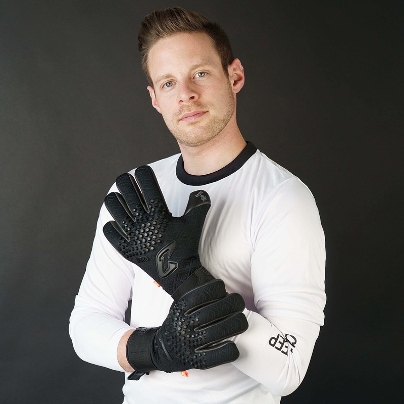 Catch & Keep Professional Goalkeeper Gloves for Adults, Maximum Grip,