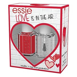 Essie Kollektion Limited Edition San Valentino, Kit Geschenk Mit Nagellack Essie Russian Roulette und Top Coat Essie Good To Go