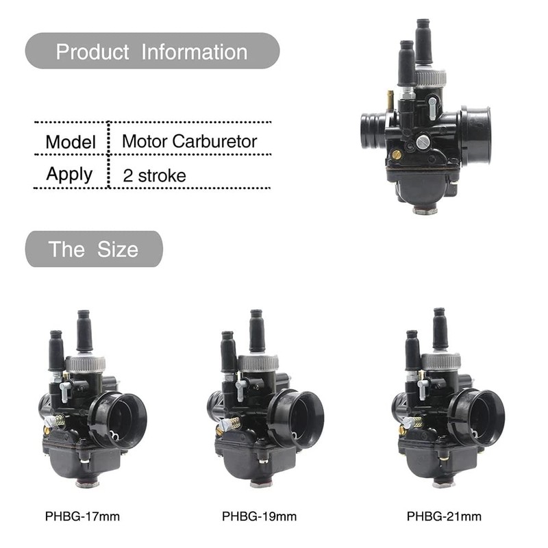 Geieold Motorcycle Carburettor PHBG 19 mm AD Carburettor for 50