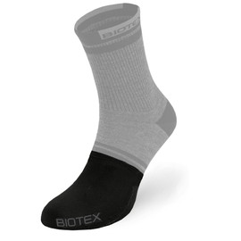 BIOTEX Zehenschutzsocken, wind- und thermisch, Fußschutz, technische Sportunterwäsche, ideal für Radfahren, MTB und Walking, Schwarz, S-M (39-42)