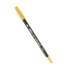 Uchida 1122-C-82 Marvy Extra Fine Tip Le Plume II Double Ender Marker Pen, Mustard