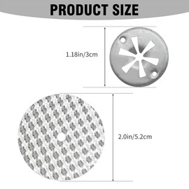 5 Sets Car Heat Shield Repair Kit , 52mm Repair Plates and 30mm Clamping Discs, Heat Protection Pad Replacement for Insulation Pads, Compatible with N90335004 Auto Heat Shield