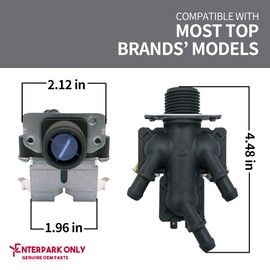 Enterpark New 5221ER1003A (=5220FR2075L) Washer inlet valve replacement for LG replaces AP5986564 5221ER1003C 5221ER1003D PS11728995