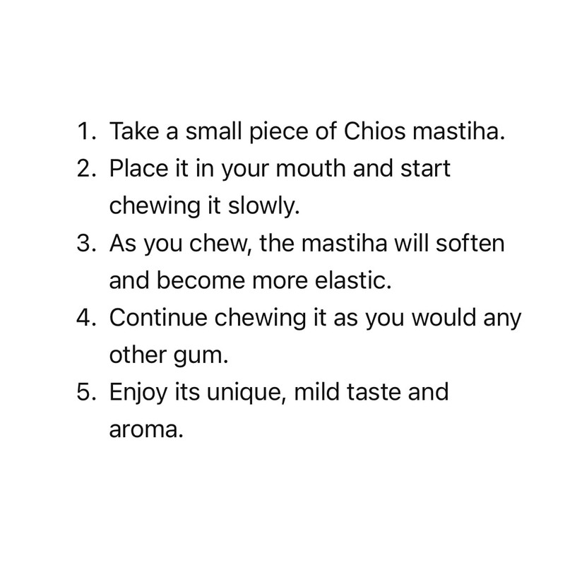Chios Mastiha Pack 25gr (0.88oz) Medium Tears Gum 100% Pure