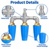 Pressure Washer Triple Turbo Nozzle for Cleaning – 360° Rotating